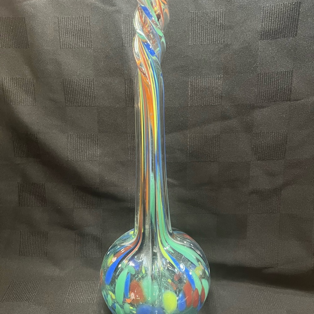 Multicolor Swirl Glass Art Sculpture